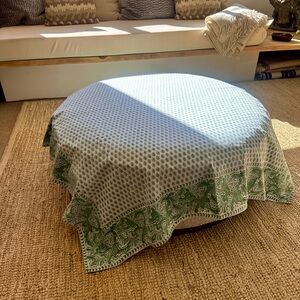 Hand Block Print 100% Cotton Tablecloth